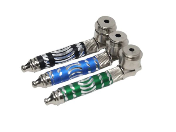 3.5" Die-Cut Metal Pipe - Assorted Colour