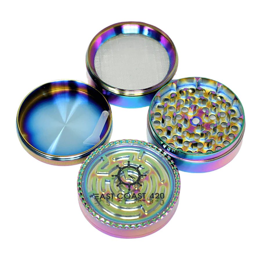 EC420 Maze 65mm 4-Piece Grinder - Purple - Image 2