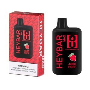 Vape Descartável – Heybar Max 4000 puffs – Strawberry Ice