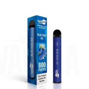 Vape Descartável Blue Razz Ice – Vapeurs  800 puffs – Sem Nicotina