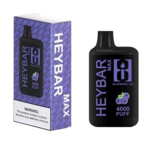 Vape Descartável – Heybar Max 4000 puffs – Blueberry Ice