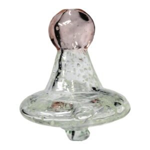 Directional Flow UV Glass Carb Cap Glow - Dark Pink