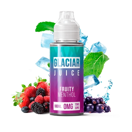 Deep Blue Fruity Menthol 100ml - Image 2
