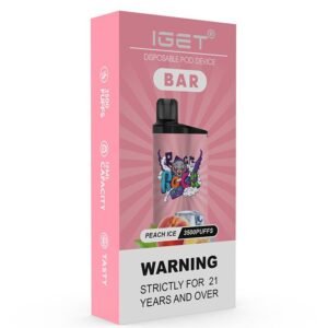 Alternative view of Peach Ice IGET Bar