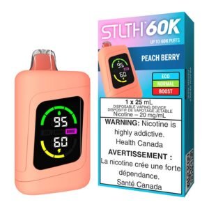STLTH 60K Disposable Vape Device - Peach Berry