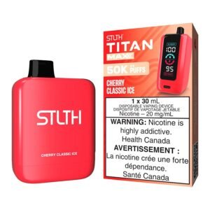 STLTH Titan Max Disposable Vape Device - Cherry Classic Ice
