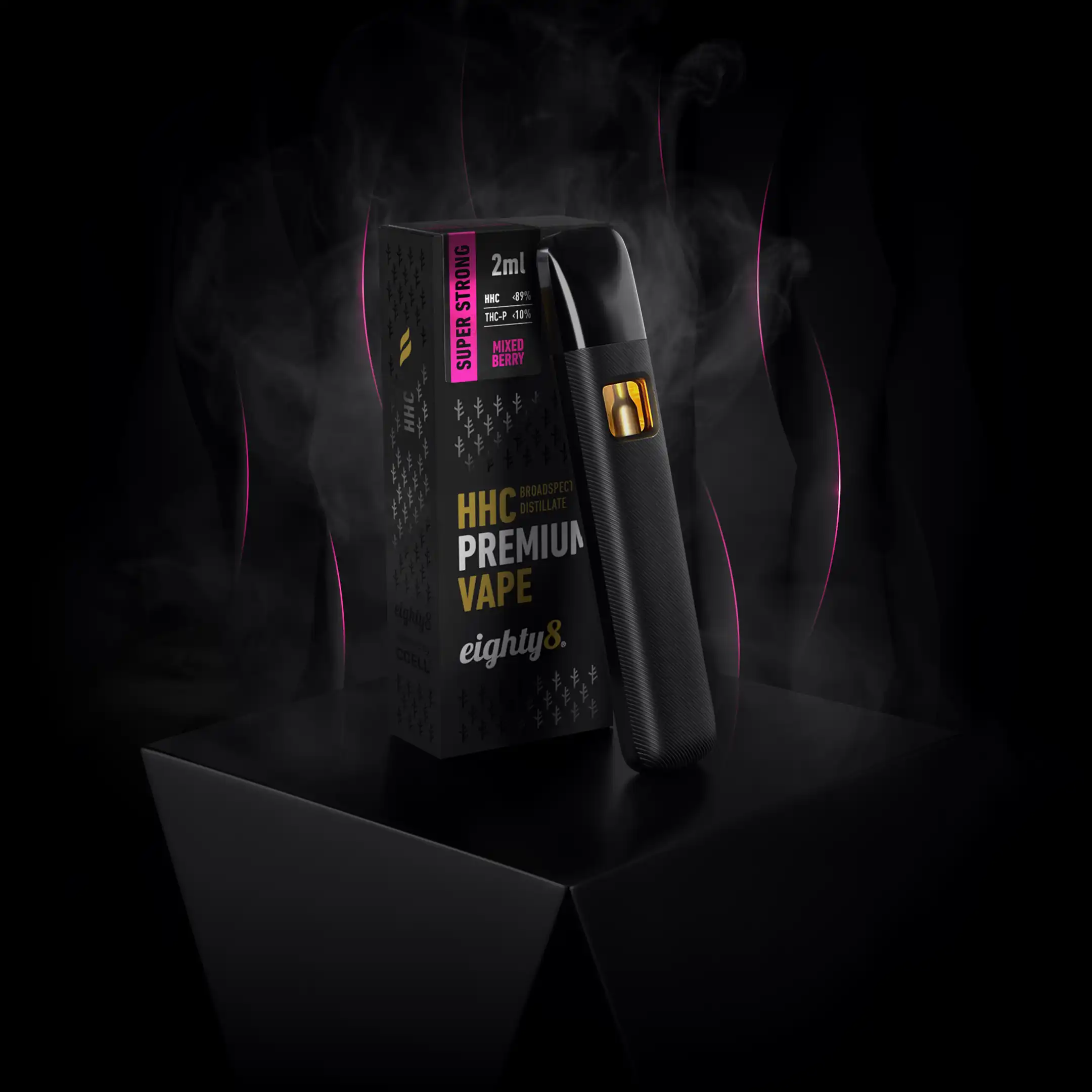 THC P Vape + HHC Eighty8 Vape Super Strong – Mixed Berry 2ML - Image 2