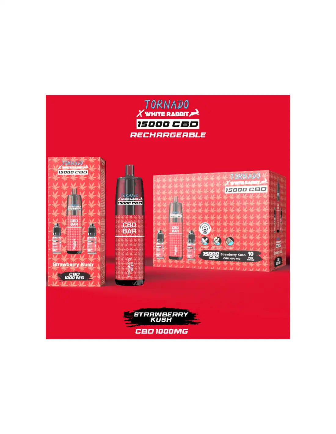 Randm Tornado CBD Amnesia 15000 Puffs 1000mg - Image 2