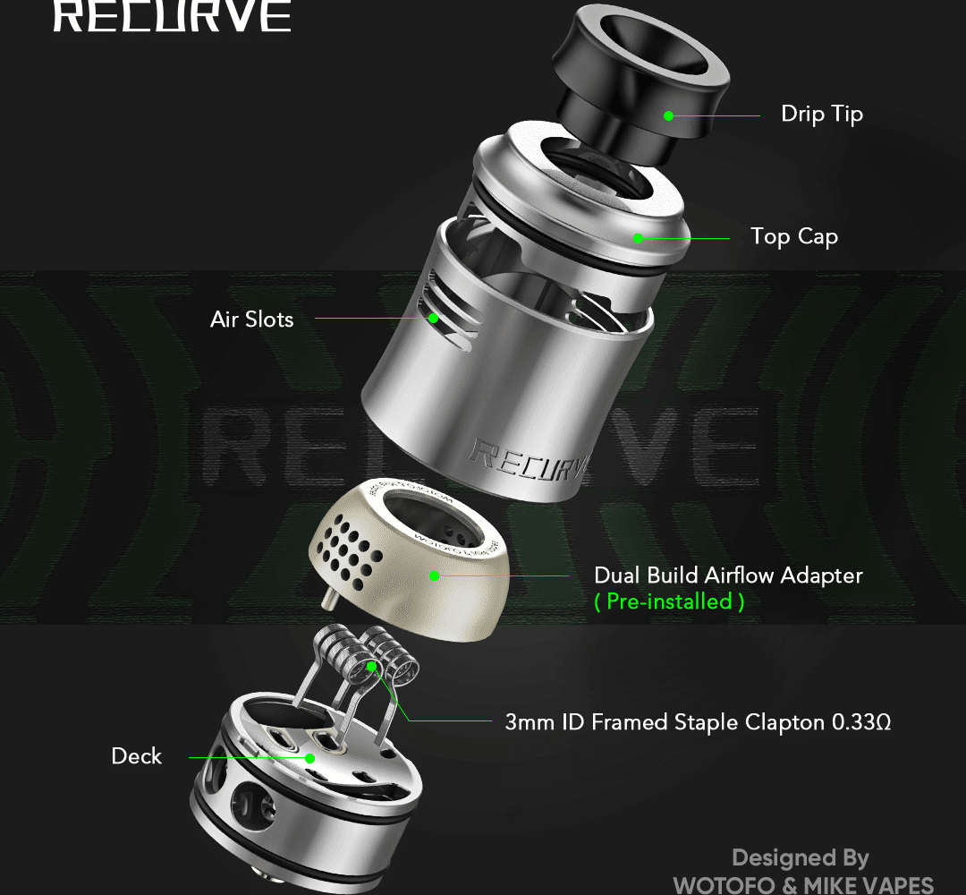 RECURVE V2 RDA – WOTOFO X MIKEVAPES - Image 2