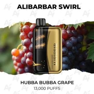 Alibarbar Swirl Hubba Bubba Grape 13000 Puffs