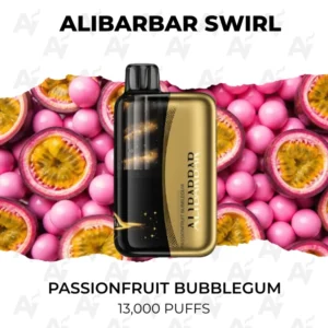 Alibarbar Swirl Passionfruit Bubblegum 13000 Puffs