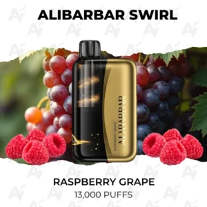Alibarbar Swirl Raspberry Grape 13000 Puffs